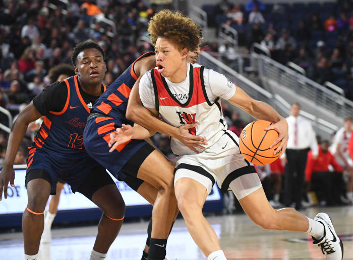 Harvard-Westlake vs. Roosevelt in the CIF Southern Section Open Division boys basketball final at Cal Baptist University on Friday, Feb. 23, 2024.